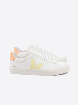 Veja - CAMPO LEATHER WHITE SUN PEACH