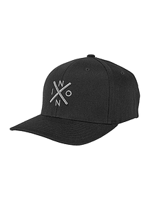 Nixon - Jockey Exchange Flex Fit Hat - black charcoal 