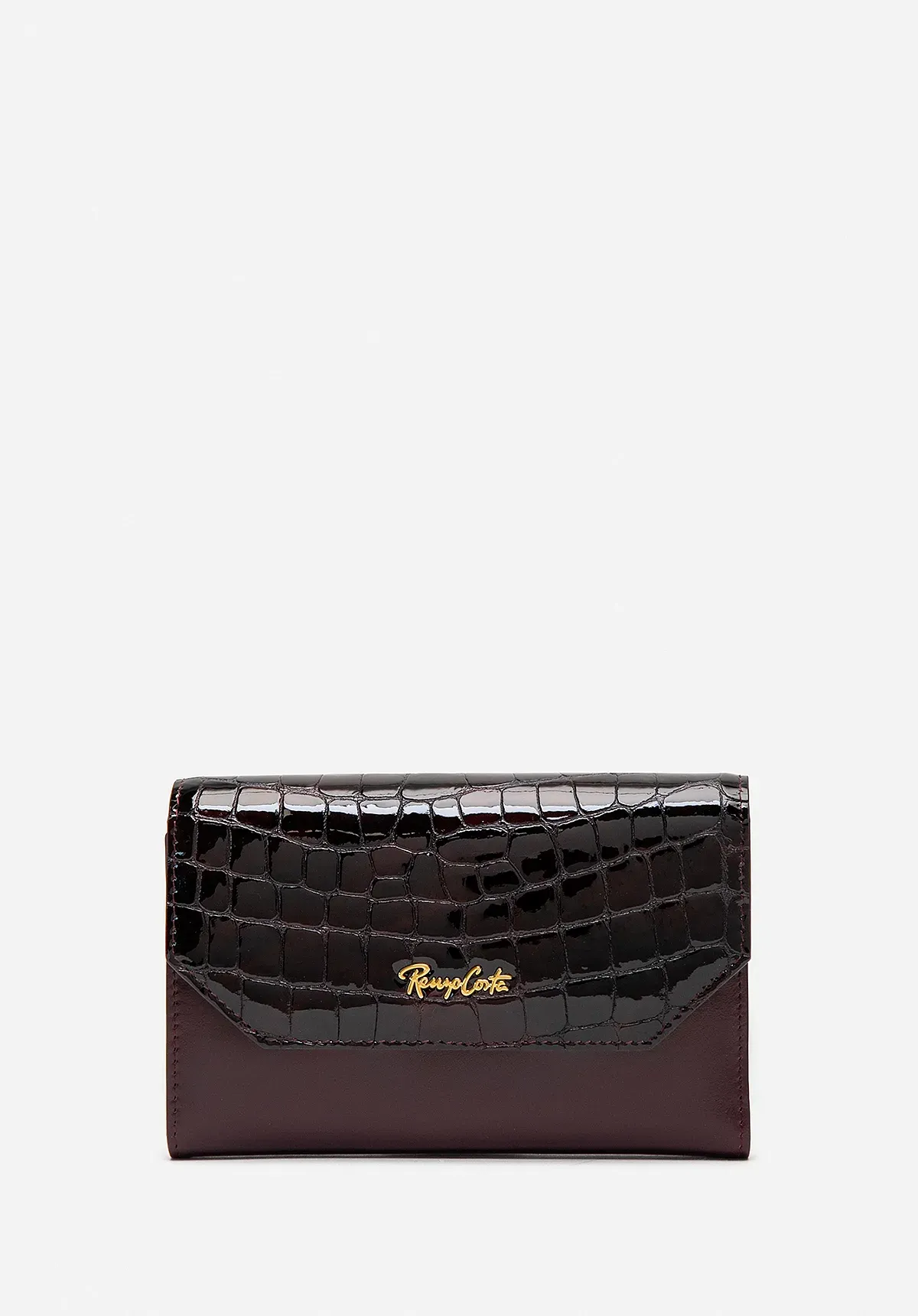 BILLETERA CUERO CROCO GLOW MIDI 1