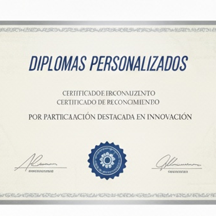 Diplomas perzonalizados 2