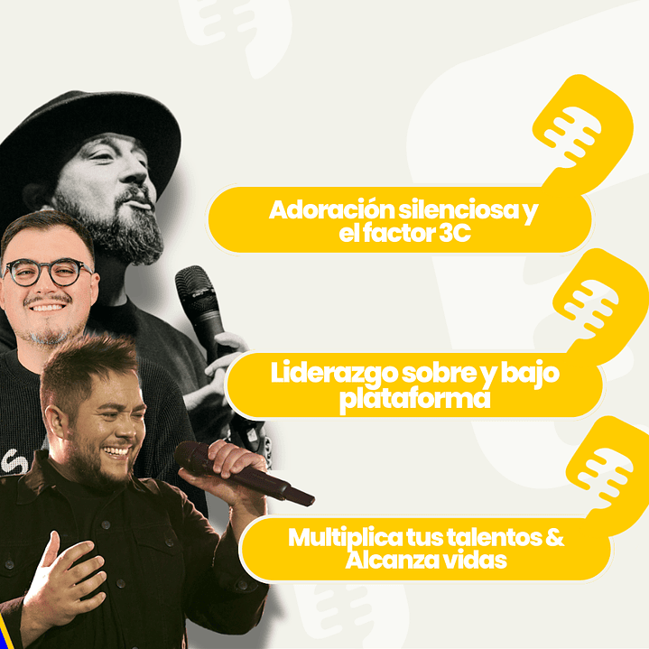 Curso de Alabanza y Adoración, impartido por Israel Chaparro, Nehemías Marchant y Franco Figueroa. Sábado 04 de Octubre a partir de las 10:00 hrs.   1