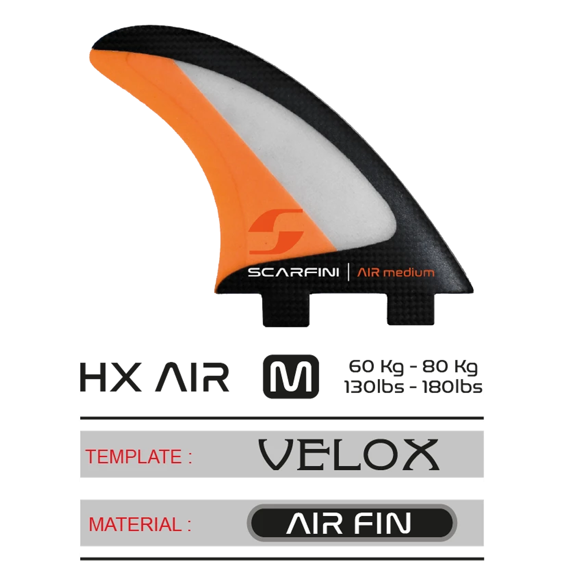 Quillas FCS Scarfini HX AIR Medium~ DUAL TAB (FCS) BB