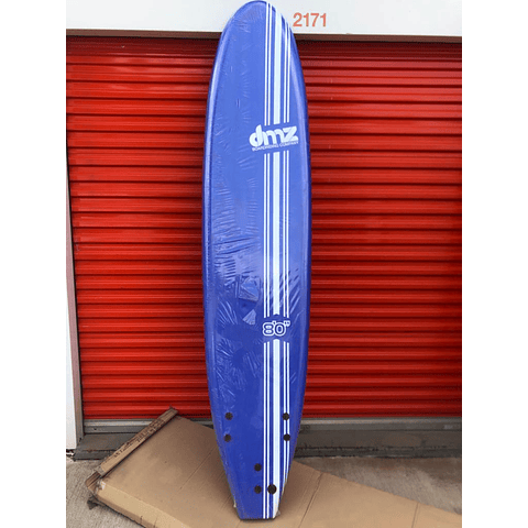 Tabla de surf Softboard DMZ 8.0 Azul (Detalle)