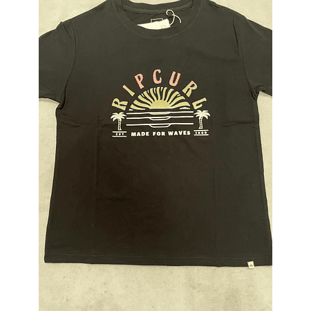 Polera Mujer Rip Curl "Made for Waves" negra 