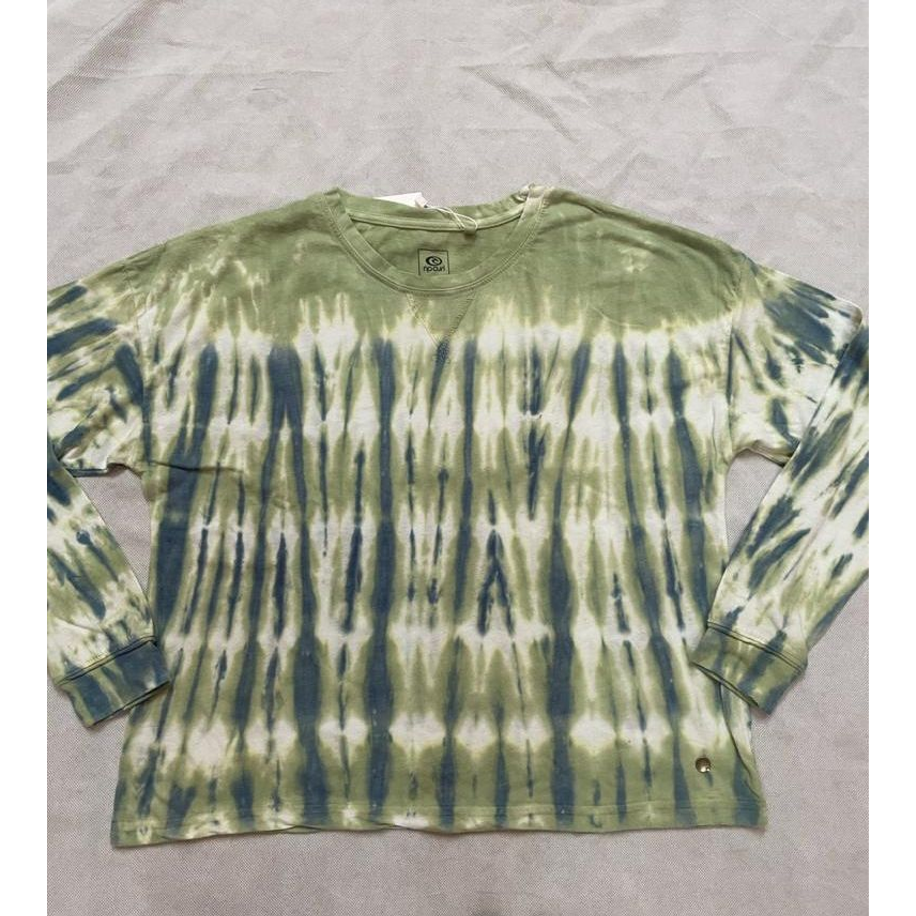 Polera Rip curl Mujer tie-die verde/azul RR