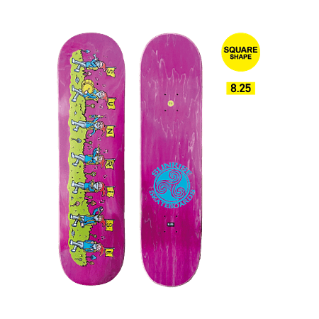 Skateboard deck Sunrise  "Duendes" rosa