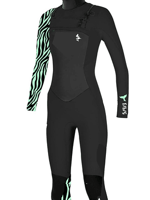 Traje Sirenas Zebra 5.4 C/Z con Gorro Mujer 20/24