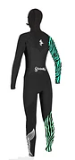 Traje Sirenas Zebra 5.4 C/Z con Gorro Mujer 20/24 - Miniatura 3