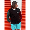 Poleron Unisex Peet´s cuello polo - negro