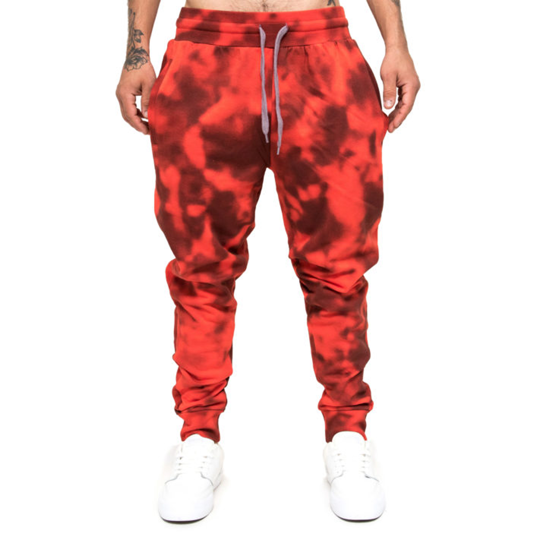 Pantalon Buzo gangsta Jogger RIBBED Red HH