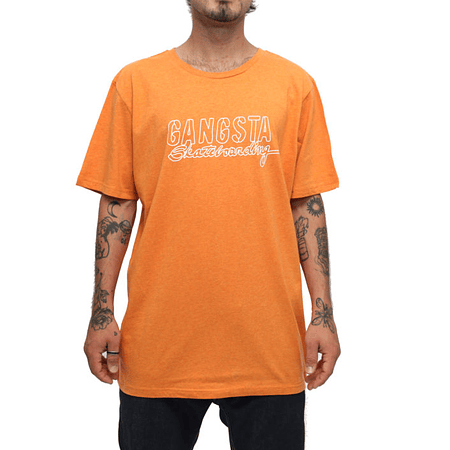 Polera Gangsta  SKATEBOARDING Orange RR