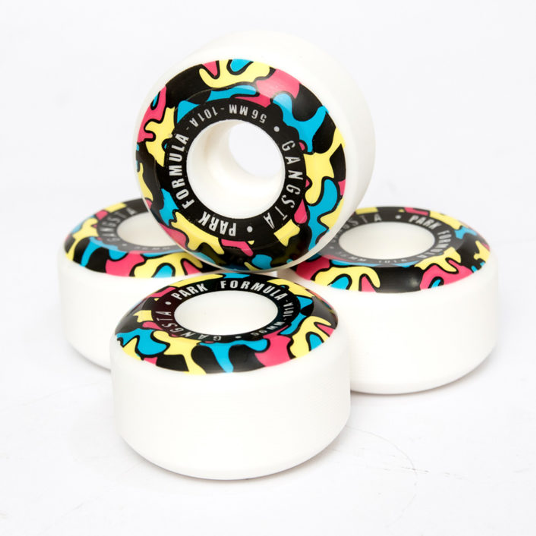 Set 4 Skateboarding  Gangsta Park 56 Mm