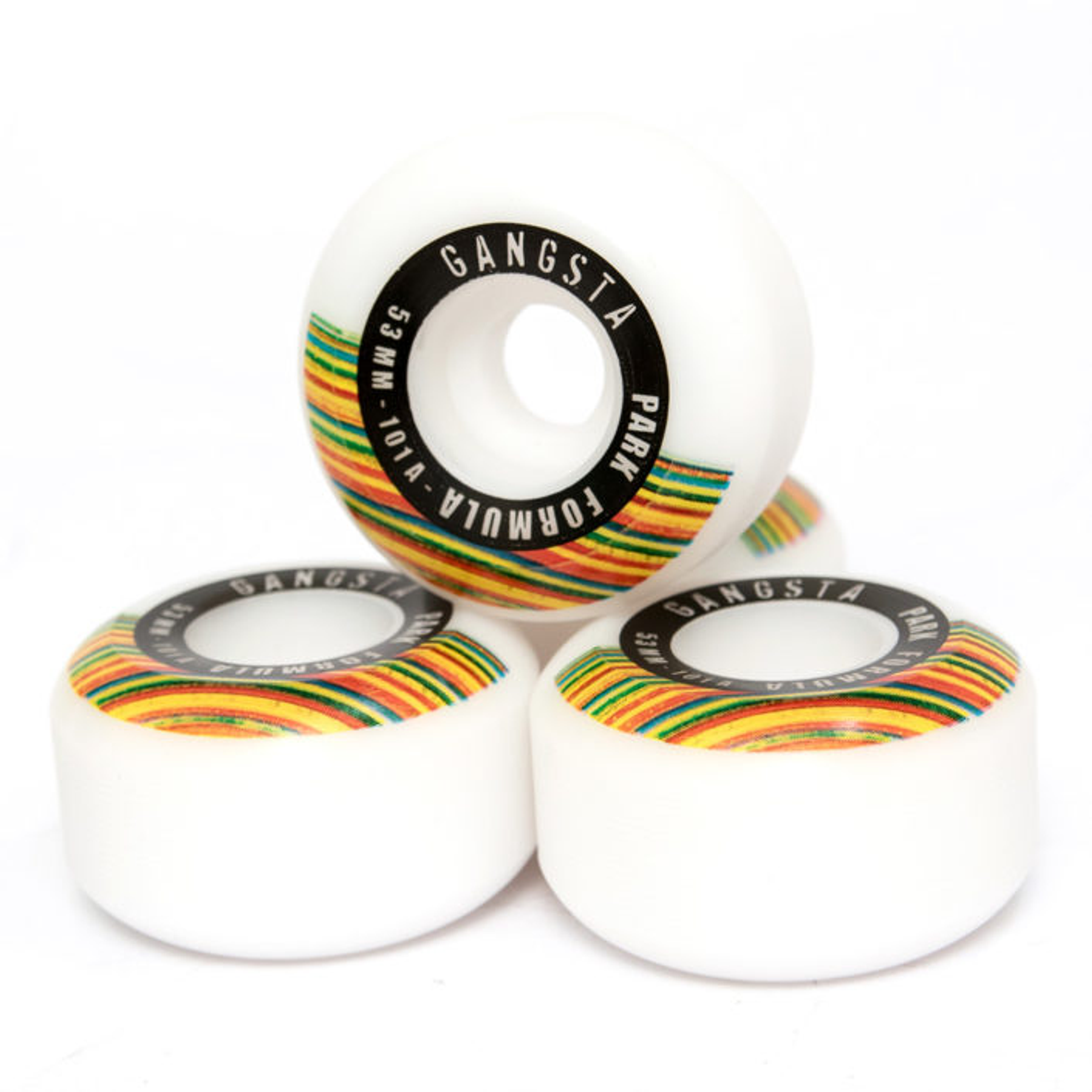 Set 4 Skateboarding  Gangsta Park 53 Mm PP