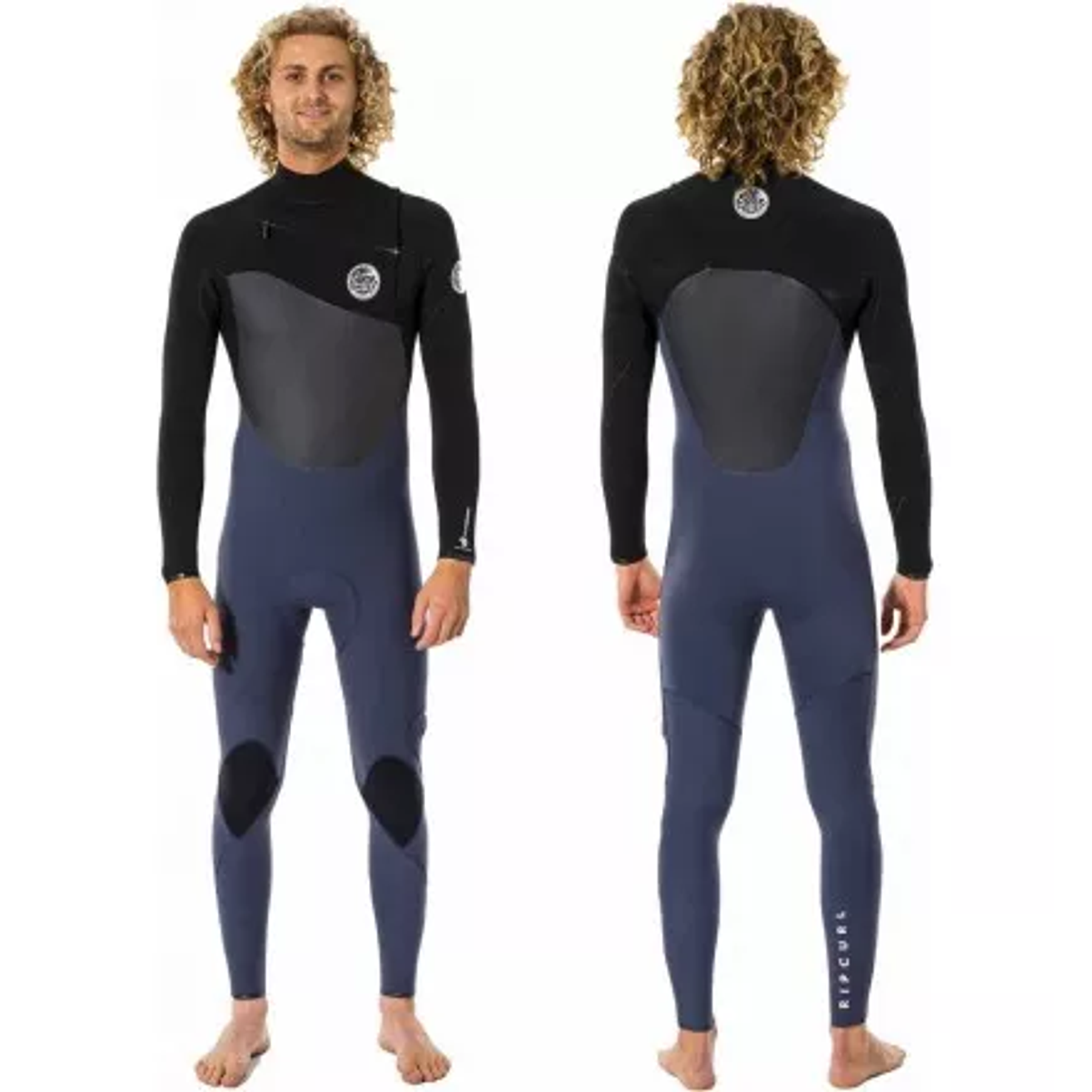 TRAJE DE SURF RIP CURL FLASHBOMB 4/3MM CHEST-ZIP Black/Blue 20