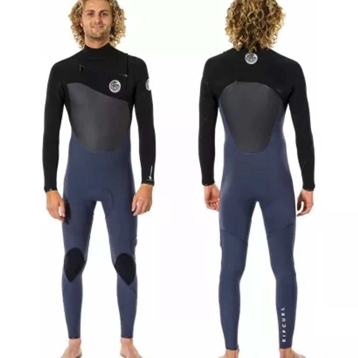 TRAJE DE SURF RIP CURL FLASHBOMB 4/3MM CHEST-ZIP Black/Blue J5 1