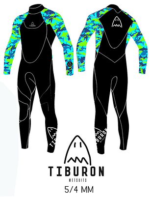 Traje de surf Tiburon 5.4mm B/Z 20/24