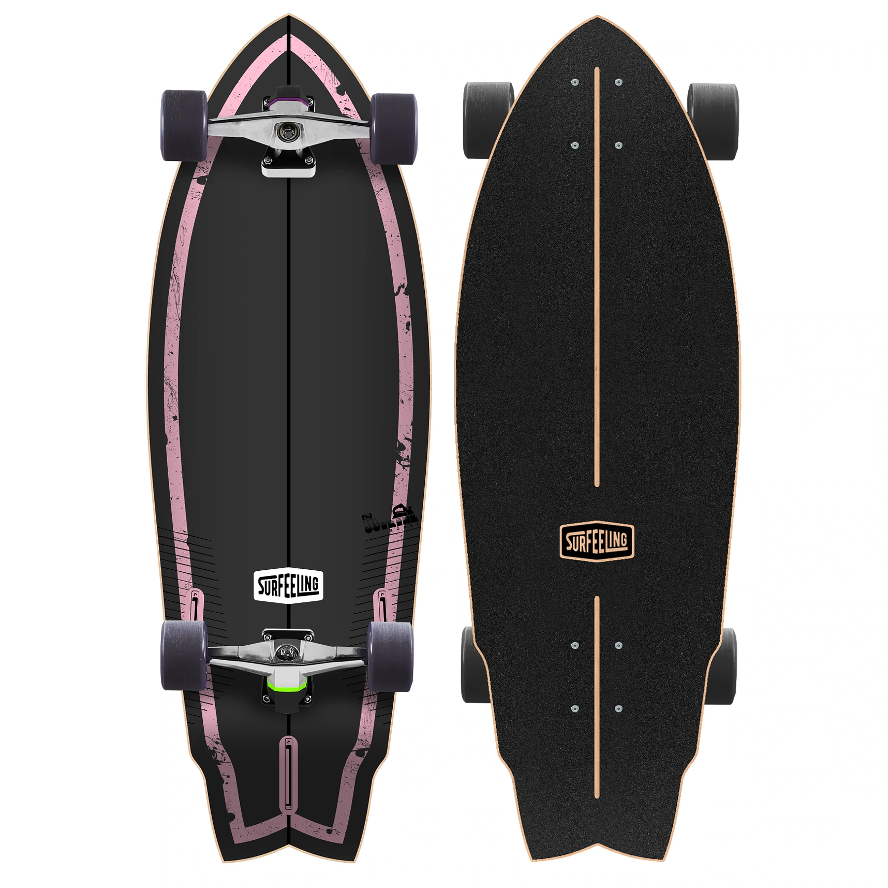 Skateboard Surfeeling USA The Outline Surfboard Series- Pink