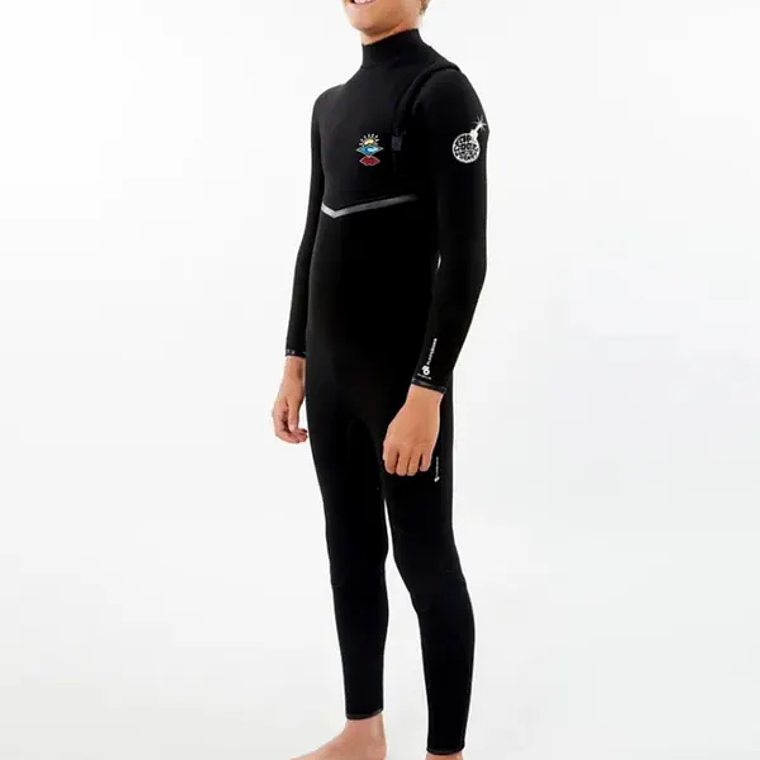 TRAJE DE SURF RIP CURL NIÑO FLASHBOMB 4/3 MM CHEST ZIP j5 1