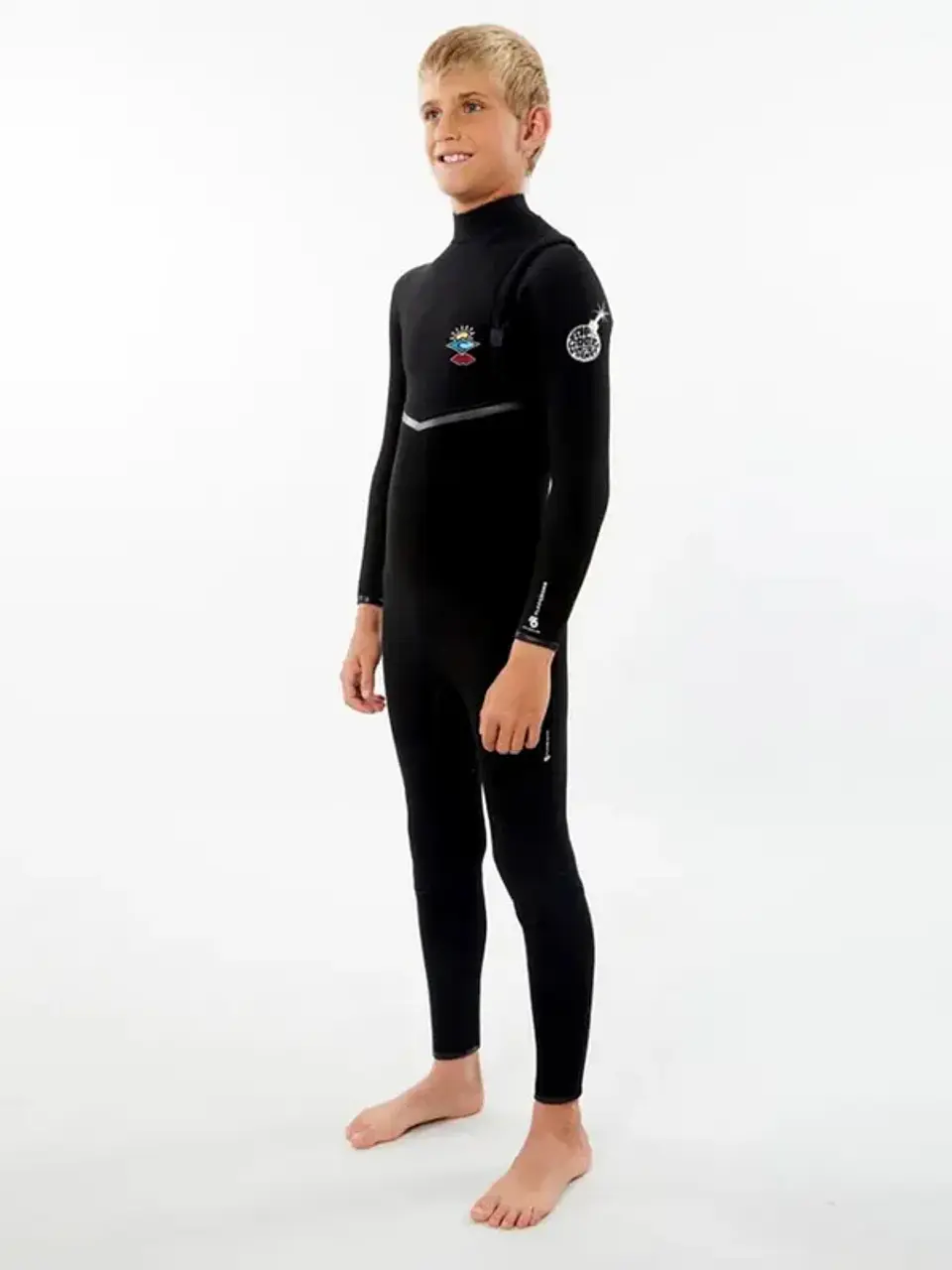 TRAJE DE SURF RIP CURL NIÑO FLASHBOMB 4/3 MM CHEST ZIP j5 1