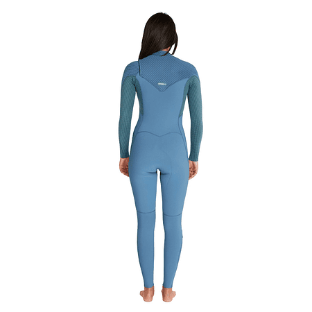 Traje de surf O´neill Hyperfreak mujer Chestzipper 4/3 mm azul 20