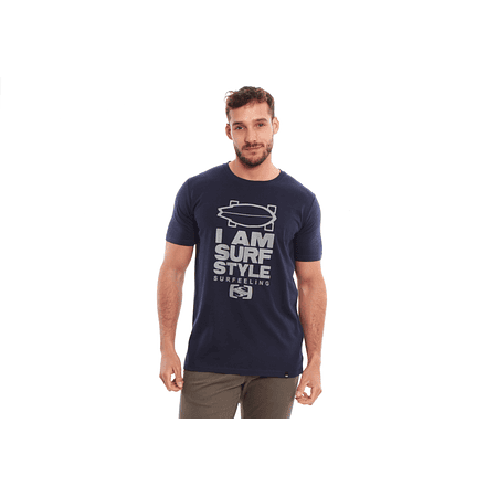 Polera Surfeeling I´m Surf Style Blue / Black / Grey RR