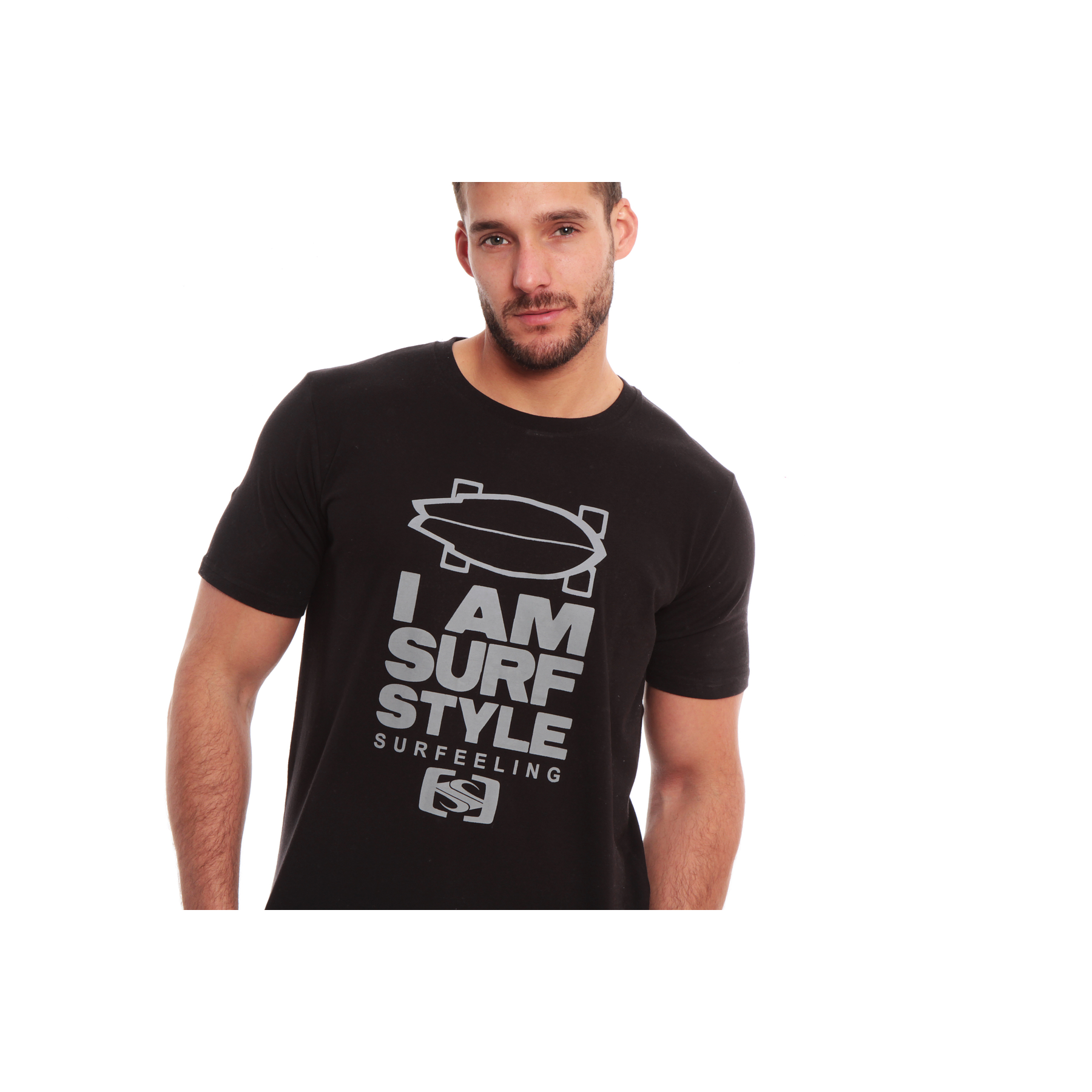 Polera Surfeeling I´m Surf Style Blue / Black / Grey RR