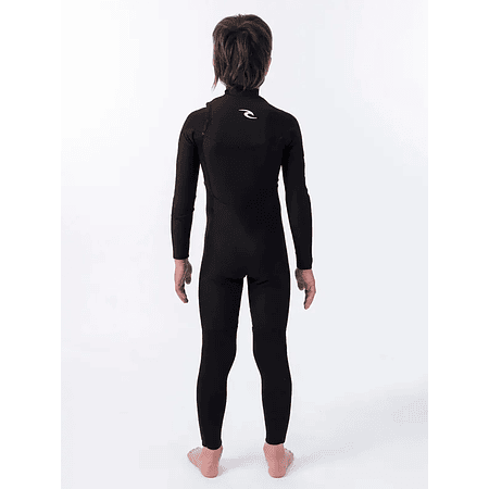 Traje de surf Rip Curl Dawn Patrol Performance Junior 4/3 mm Chestzipper (Black) 20