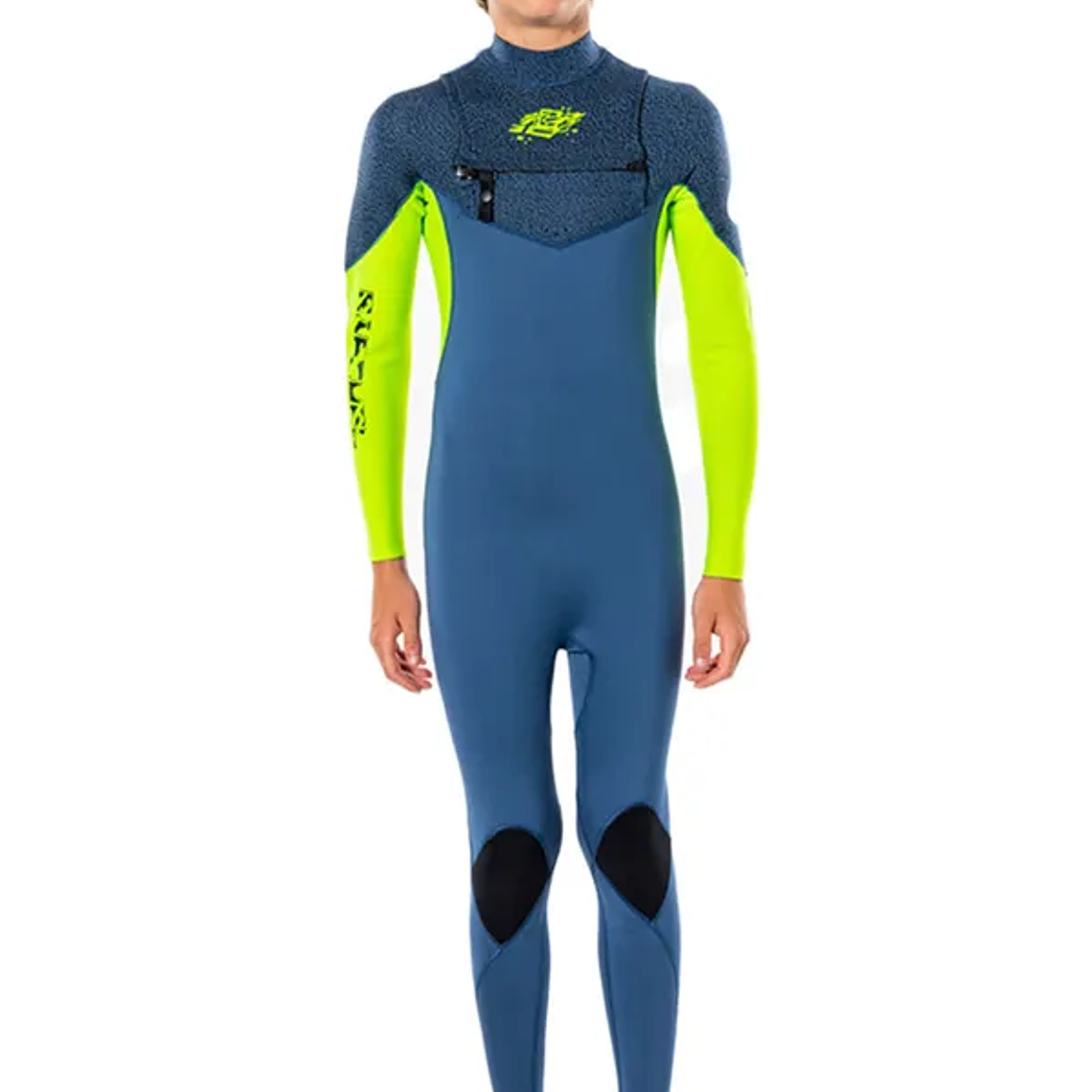 Traje de surf Rip Curl Dawn Patrol Performance Junior 4/3 mm Chestzipper (Azul) 20/24 1