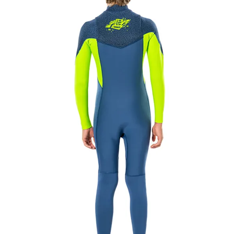 Traje de surf Rip Curl Dawn Patrol Performance Junior 4/3 mm Chestzipper (Azul) 20/24 2