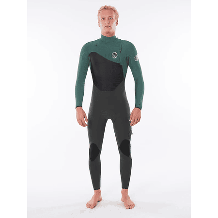 Traje de surf Rip Curl Flashbomb 4/3 mm Chestzipper (black/green) 20