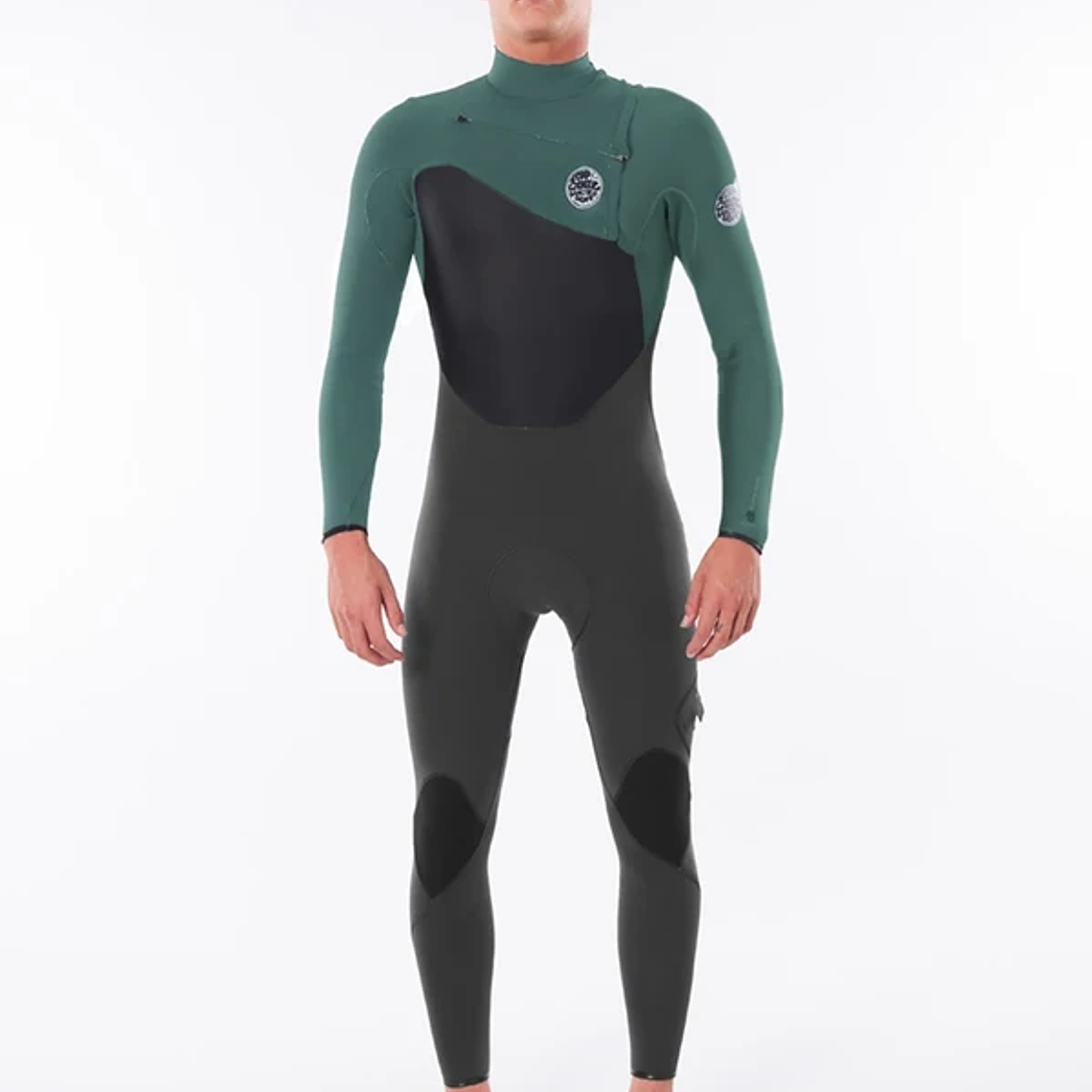 Traje de surf Rip Curl Flashbomb 4/3 mm Chestzipper (black/green) J5 1