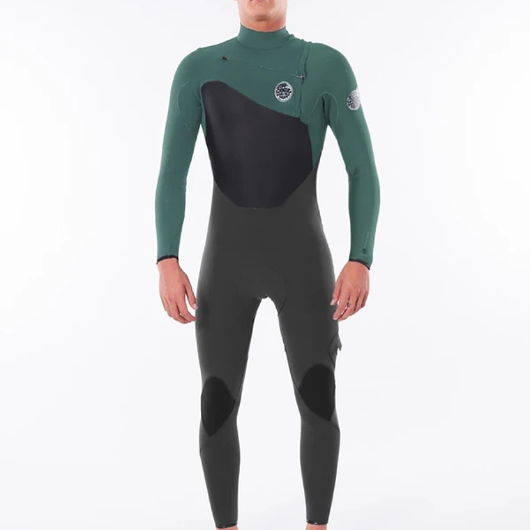 Traje de surf Rip Curl Flashbomb 4/3 mm Chestzipper (black/green) J5 1