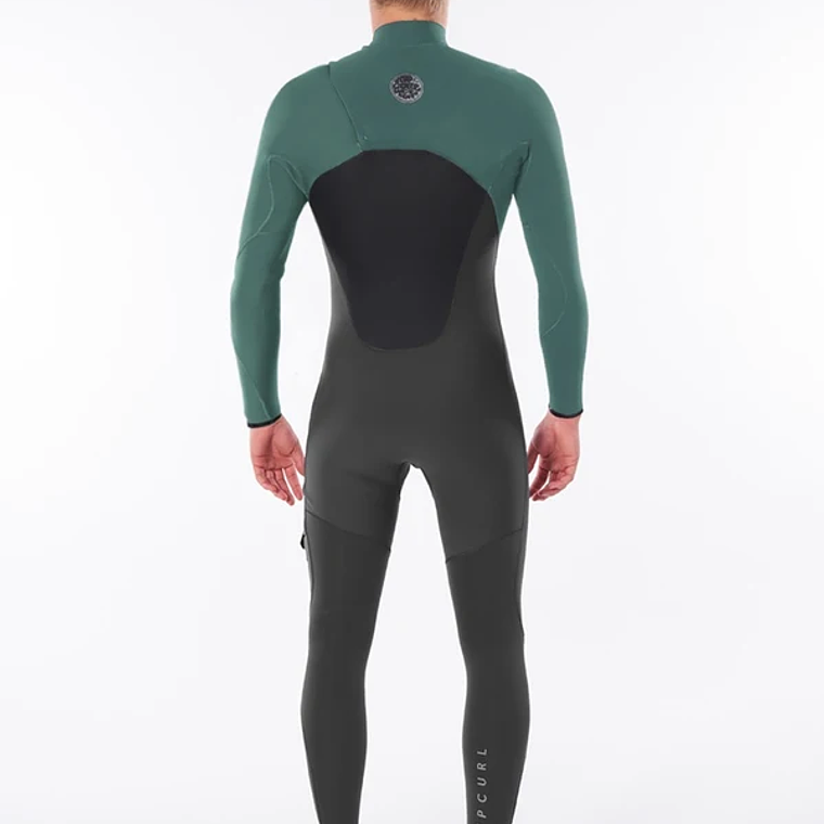 Traje de surf Rip Curl Flashbomb 4/3 mm Chestzipper (black/green) J5 3