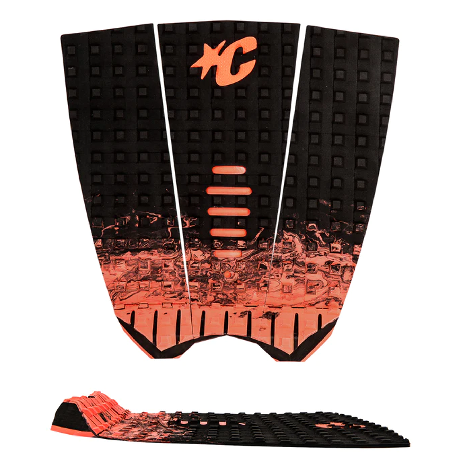 Deck Creatures Mick Fanning Black Fade/Fluor Red