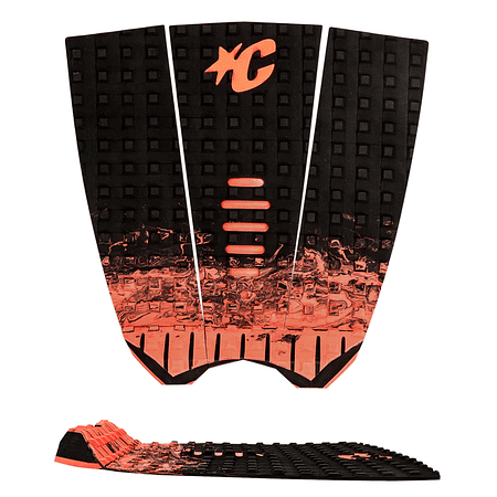 Deck Creatures Mick Fanning Black Fade/Fluor Red