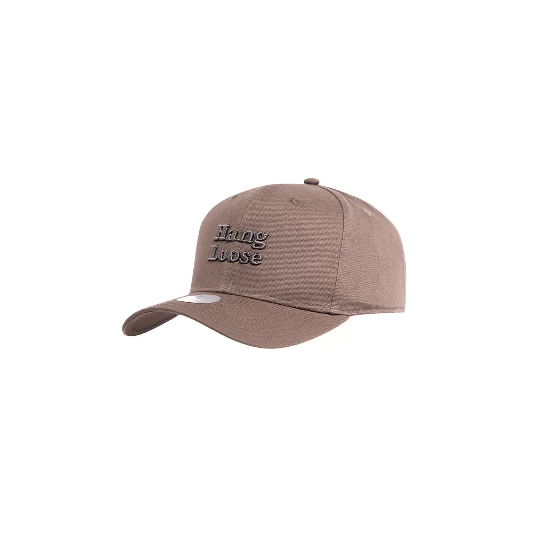 Jockey Hang Loose Gorro Snapback Beige Bordado 3D Hang Loose