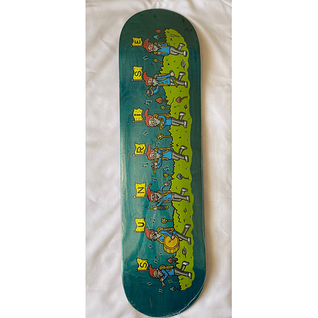 skateboard deck Sunrise "Duendes" verde