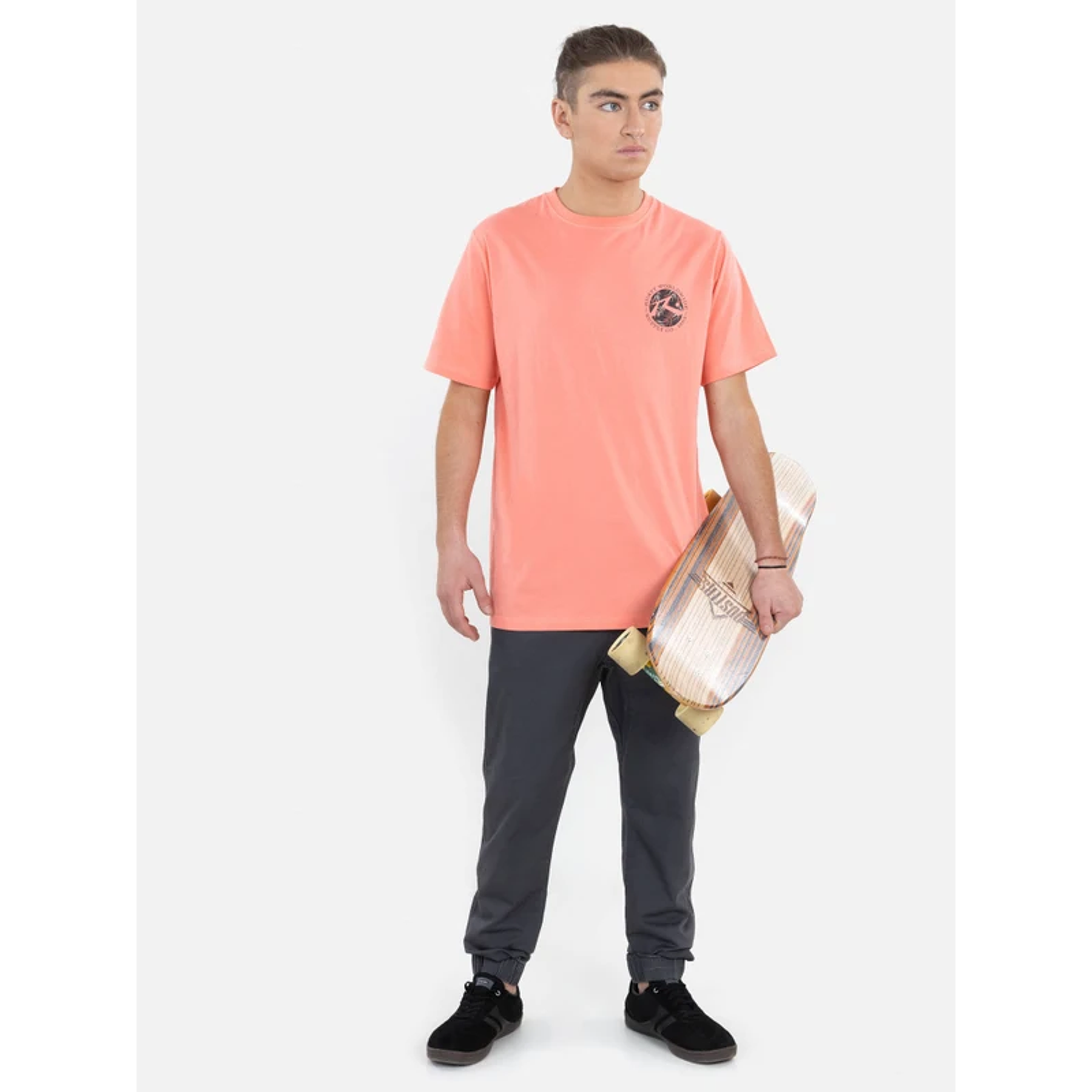 POLERA Flora SS tee RUSTY