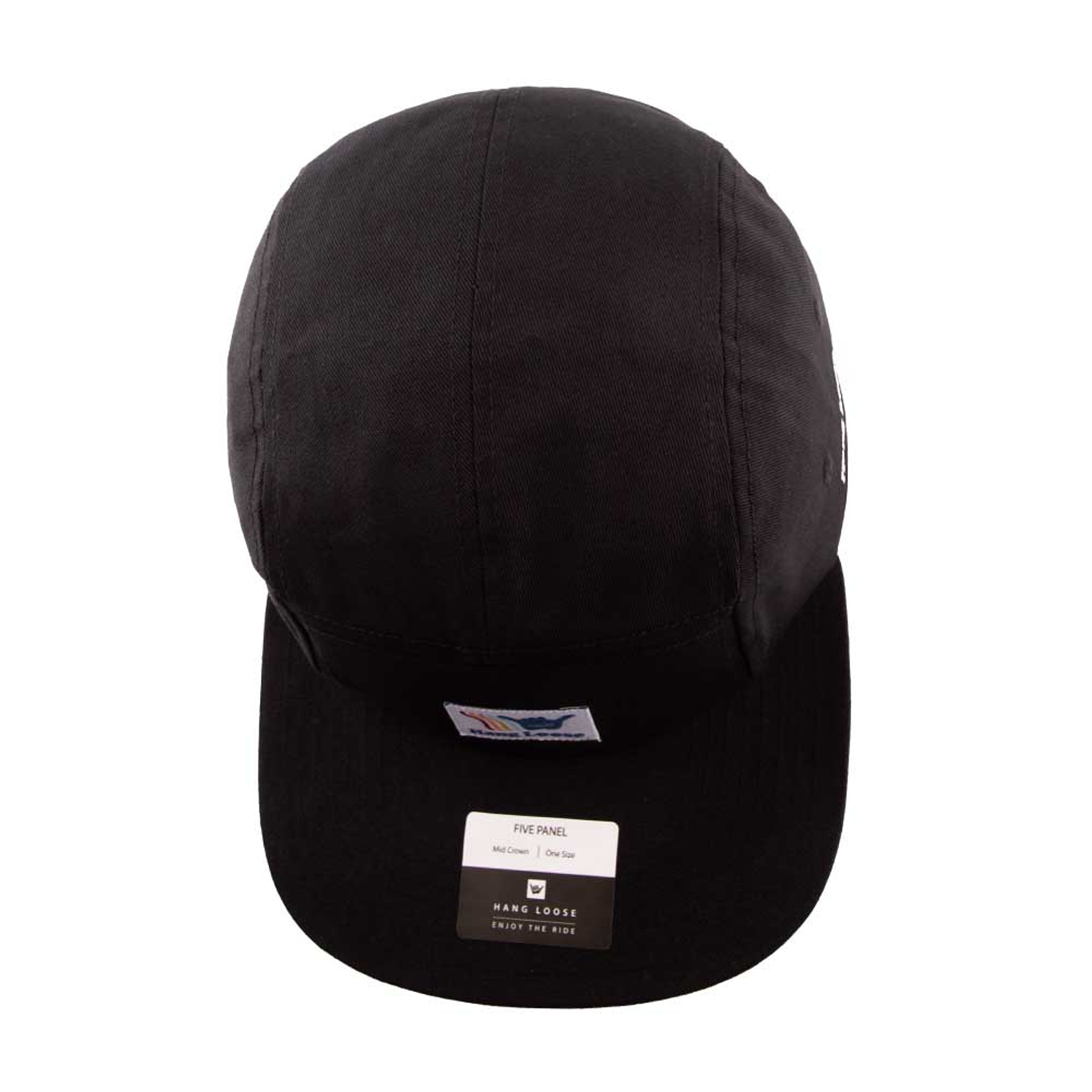 Jockey Gorro Hombre Plano Negro Hang Loose