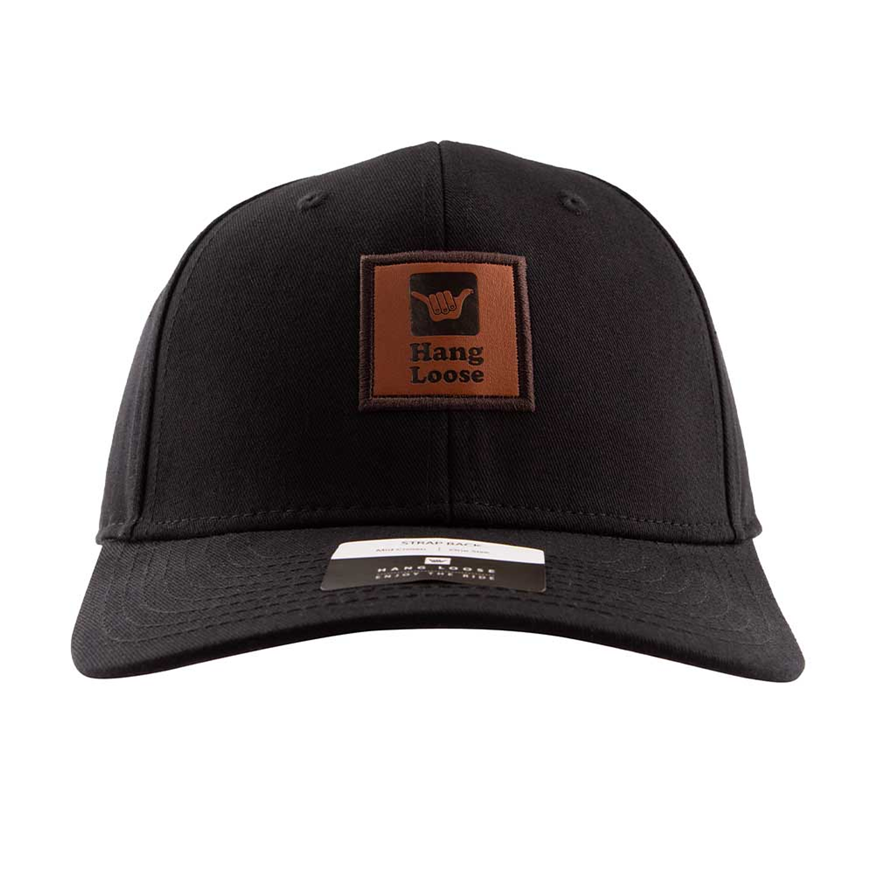 Jockey Gorro Hombre Curvo Negro Hang Loose