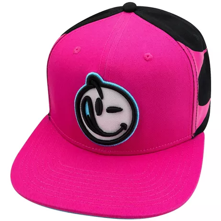 Jockey Snapback Yums Visera Plana Flow N Go Pink-black-cyan 1