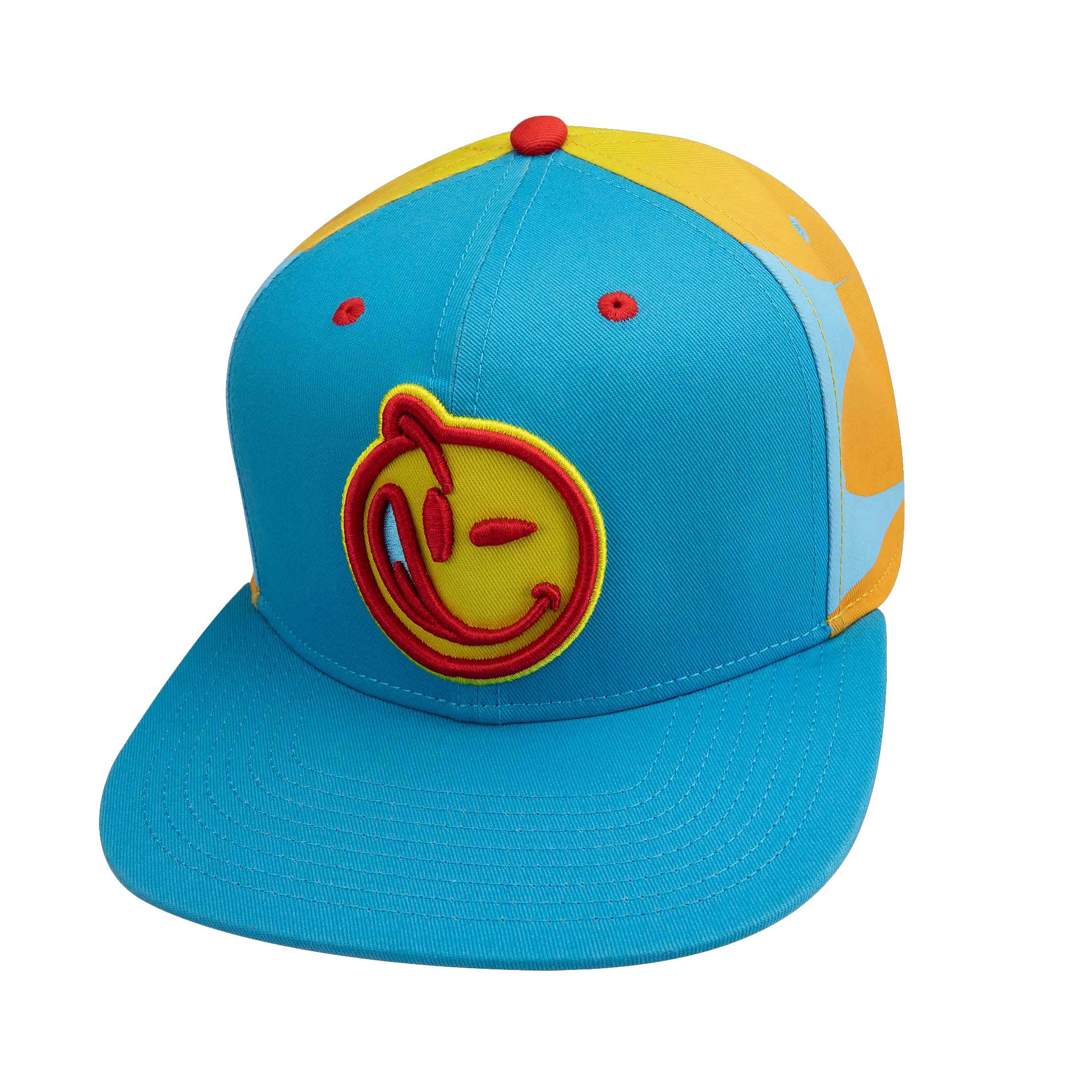 Jockey Snapback Visera Plana Flow N Go Cyan-Yellow-Red Yums