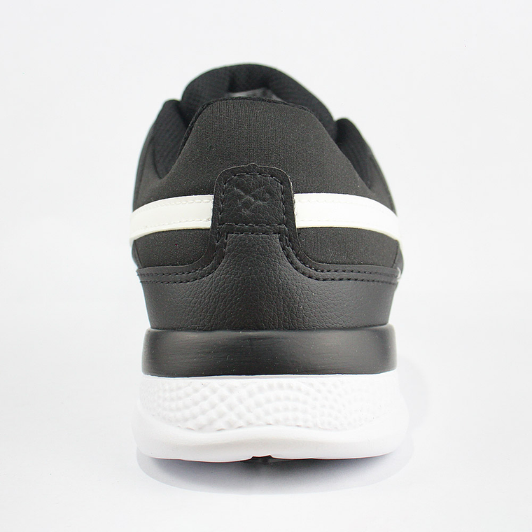 Zapatillas Hombre Ous Phibo 1123 Pb Refletivo Negro Blanco 2