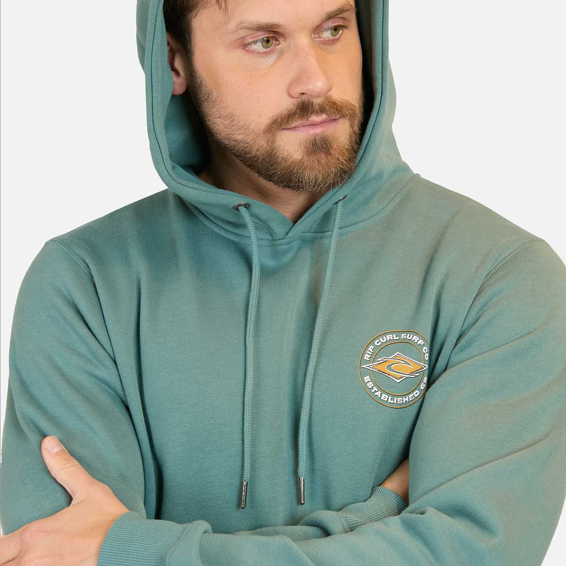 POLERON CANGURO TURBORC AZUL HOMBRE RIP CURL 3