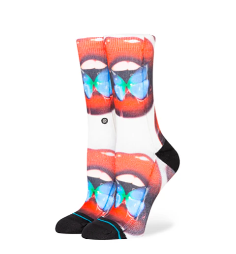 Calcetines Stance Sock Women x Sara Rabin Swallow Off White