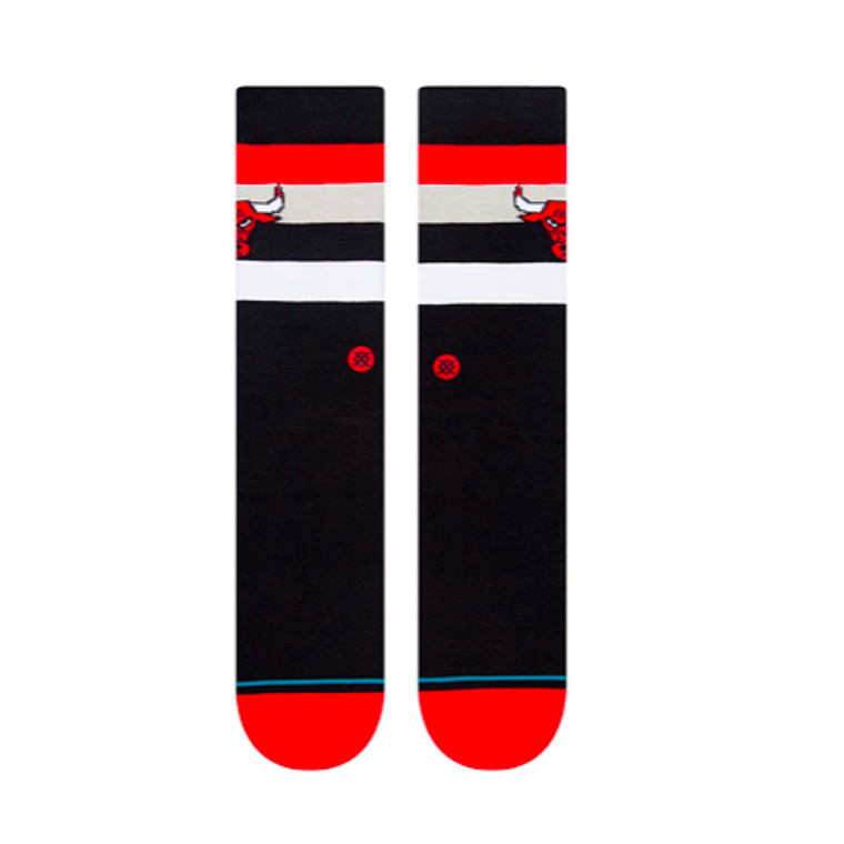Calcetines Stance Sock Bulls Crew Black Red 2