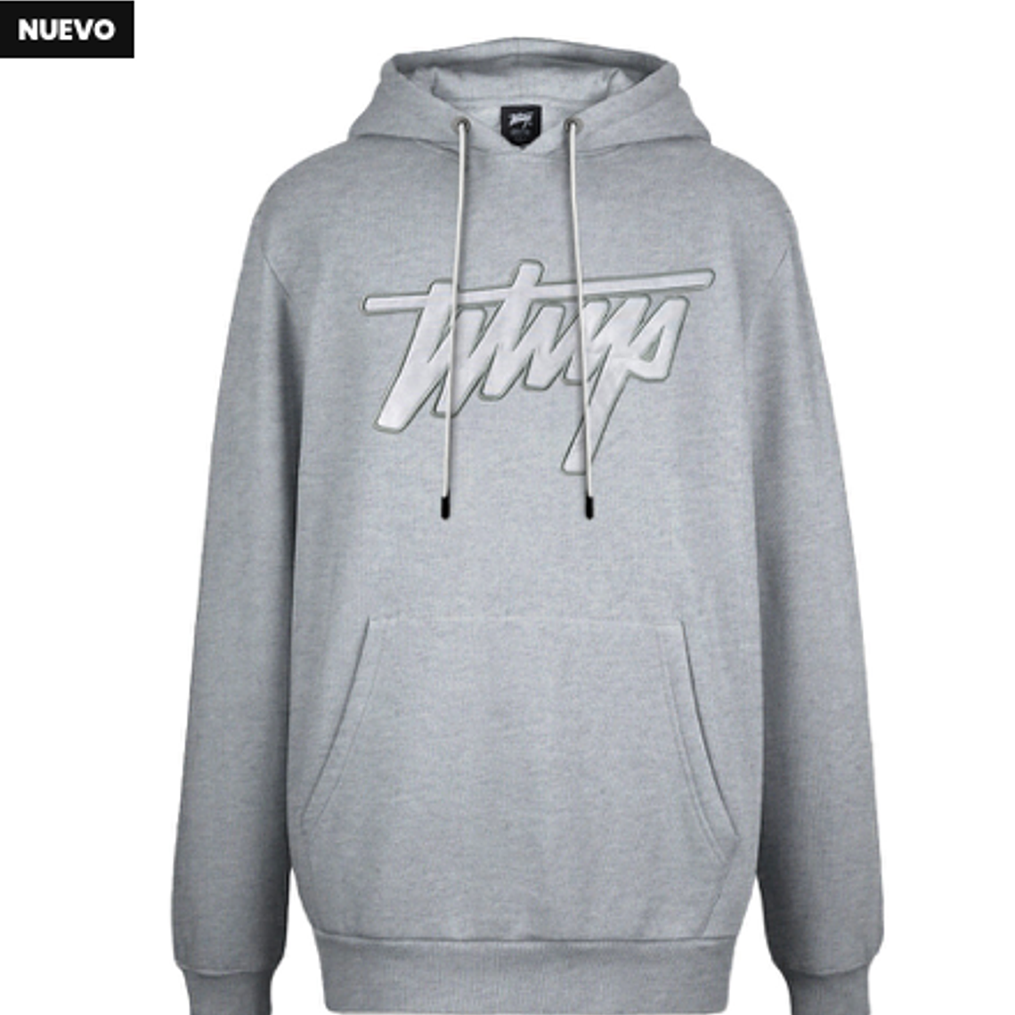 Polerón Whatup Hombre Hoodie Logo Grey 1