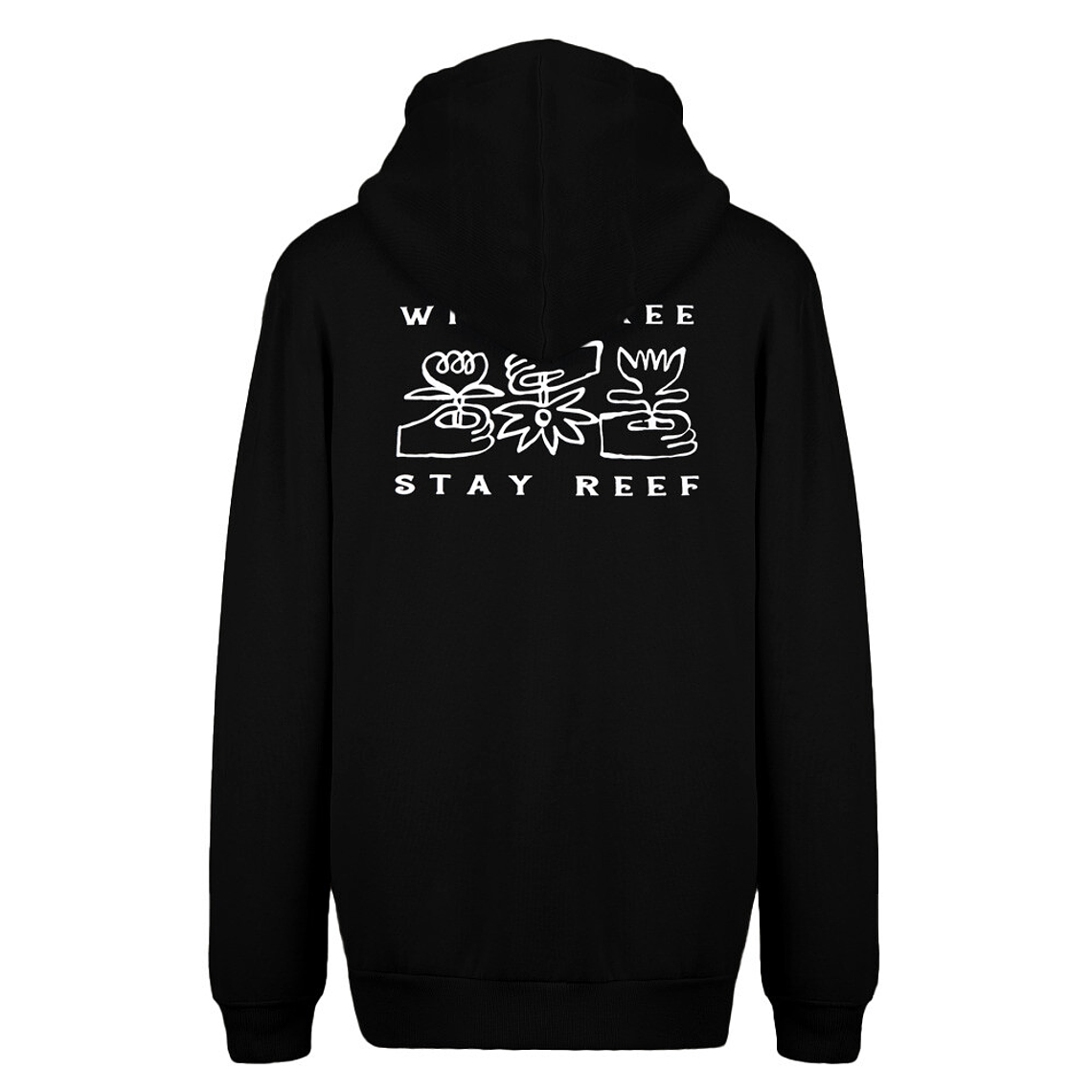 Polerón Reef Men Full Zipper Wild and Free Black 2