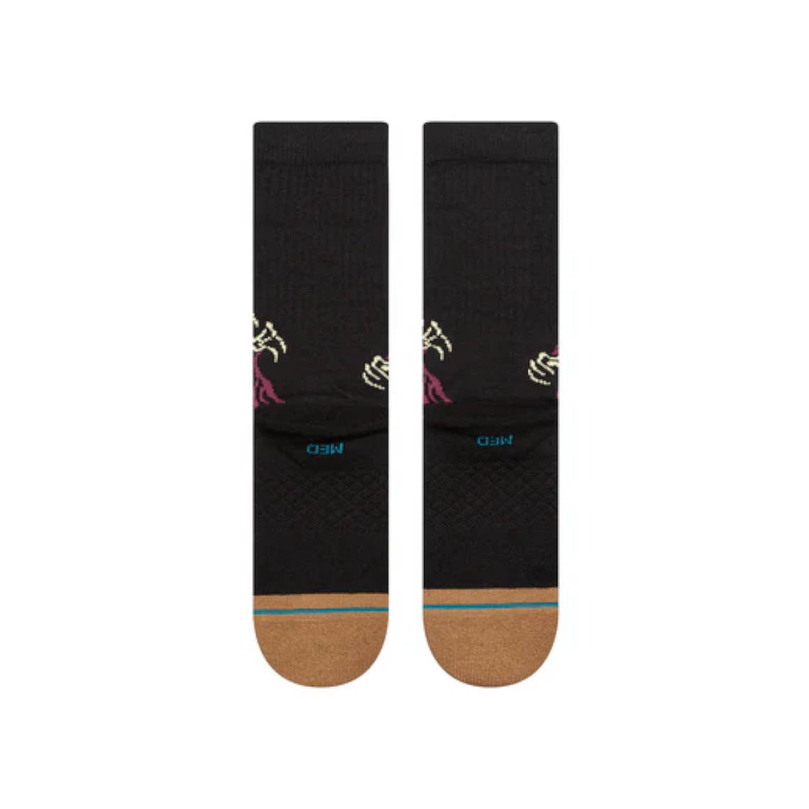 Calcetines Stance Sock Men Welcome Skelly Crew Black  2