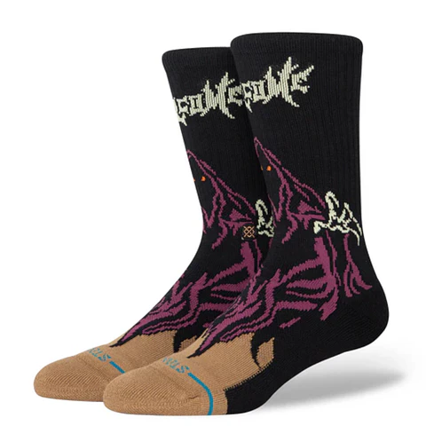 Calcetines Stance Sock Men Welcome Skelly Crew Black 